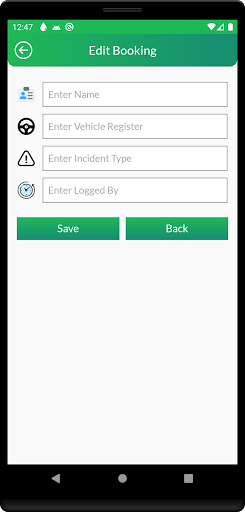 Scanning an NFC checkpoint tag in the SMS-Patrol guard app